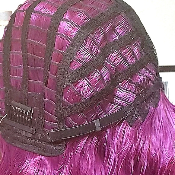 Good Hair Day: Ocean Wave Bob Wig with Bangs (Color Available: OM/M. Purple) - Picture 10 of 12